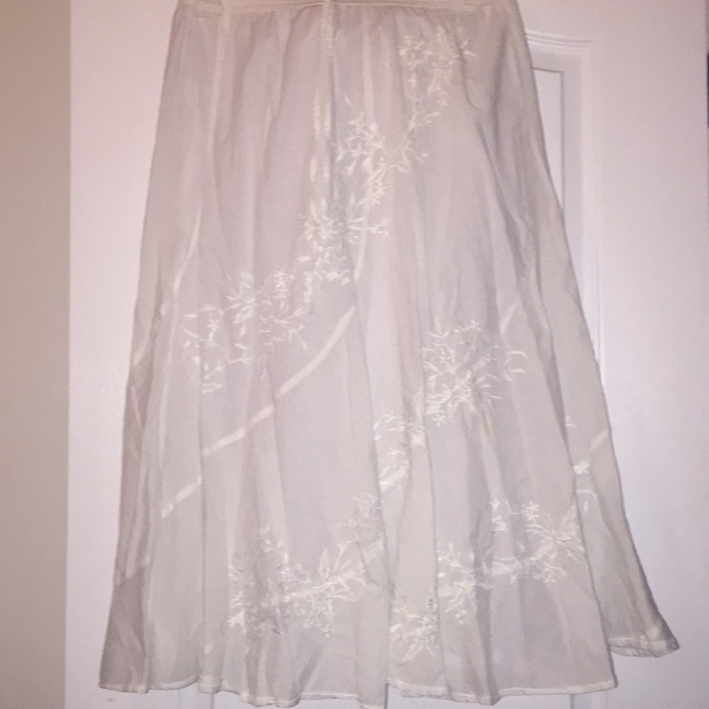 White skirt
